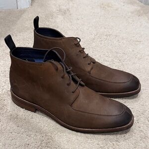 Cole Haan Men's Dark Brown Wagner Grand Apron Chukka Boots